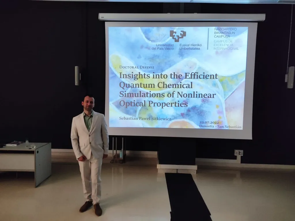 Sebastian Sitkiewicz during his defense