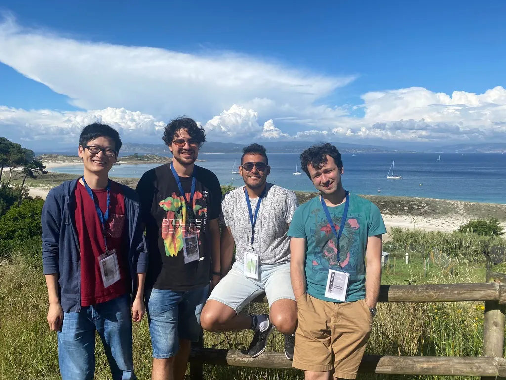 Xiang, Carmelo, Aarón and Sebastian at ESPA