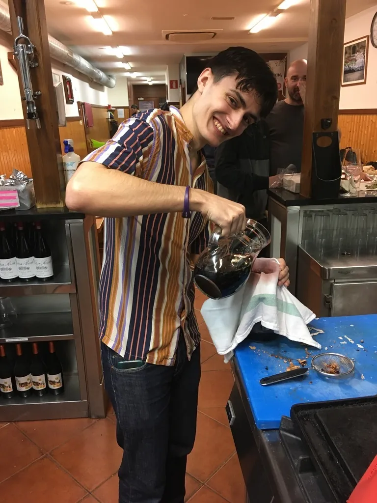 Javier at the Gastronomical Society