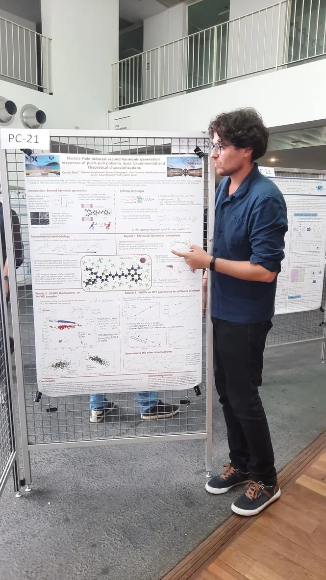 Carmelo at his poster in ESPA