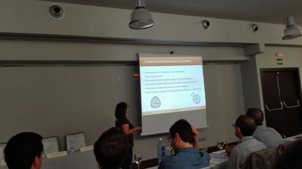 Mireia's talk at a meeting in Vigo
