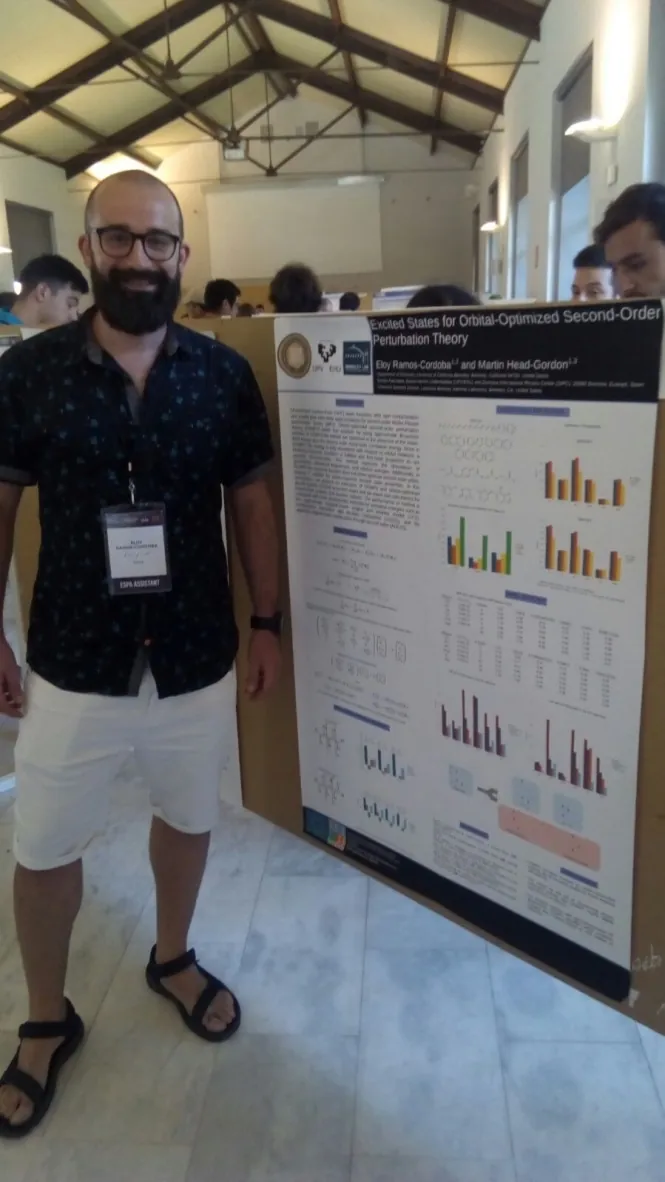 Eloy at his ESPA2018's poster
