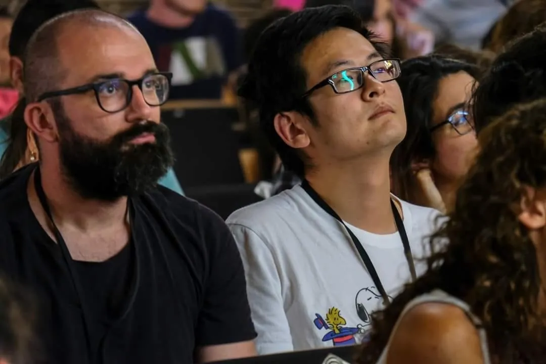 Eloy and Xiang attending a lecture at the ESPA2018