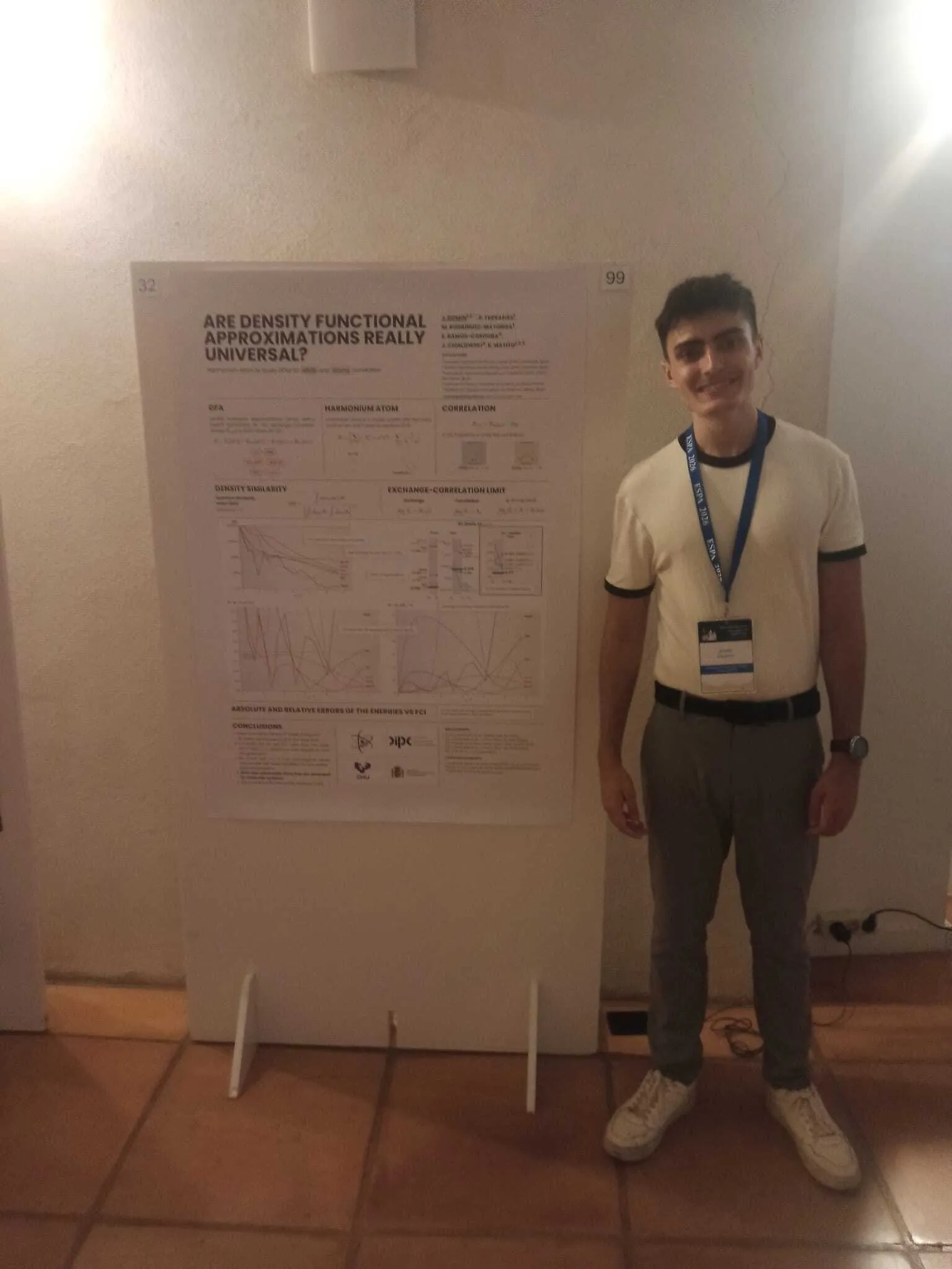 Javier's poster at ESPA 2026