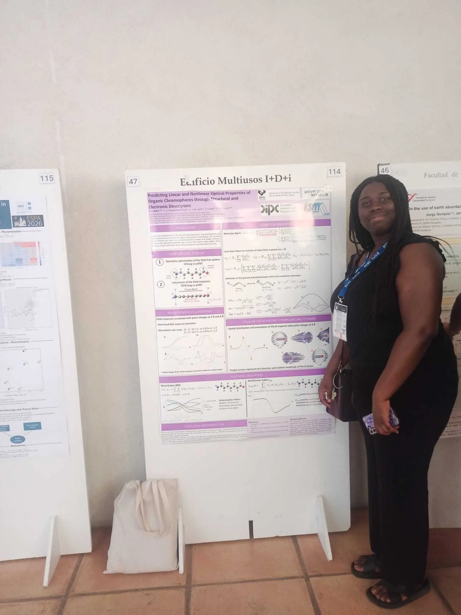 Selom's poster at ESPA 2026
